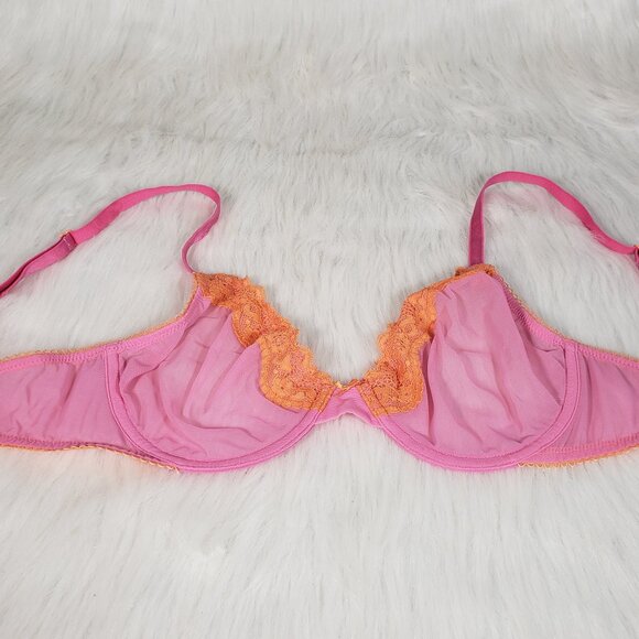 Victoria's Secret Other - Victoria's Secret Tease unlined demi bra 32D  Mesh Lace Trim